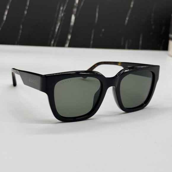 NEW GG1670SK 001 GUCCI SUNGLASSES BLACK HAVANA GREY UNISEX EYEWEAR GUCCI - Picture 6 of 12